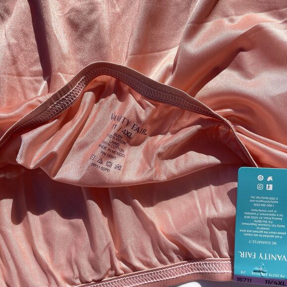 Vanity Fair Perfectly Yours Ravissant Tailored Silky Brief Womens 4XL Pink Nylon - Picture 5 of 5